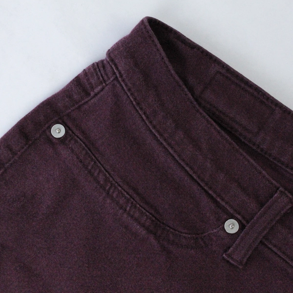 Lakeview Denim Jeans Women's Size 33 Maroon Straight Leg Pre-Owned