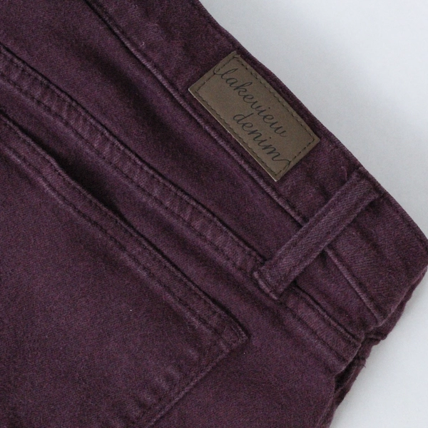 Lakeview Denim Jeans Women's Size 33 Maroon Straight Leg Pre-Owned