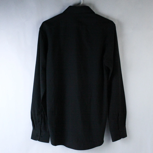 Nautica Slim Fit Men's Shirt M 34/35 Black Long Sleeve with Tag