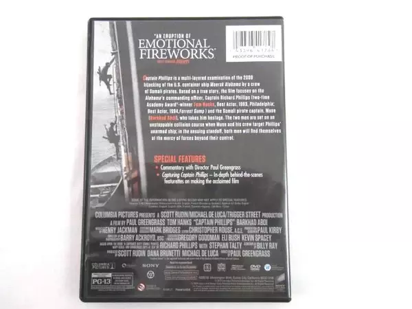 Captain Phillips DVD 2013 Tom Hanks True Story - Good Condition