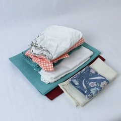 Lot of 11 Linens For Fabric Only Napkins Tablecloth Placemats Crafts DIY Tears
