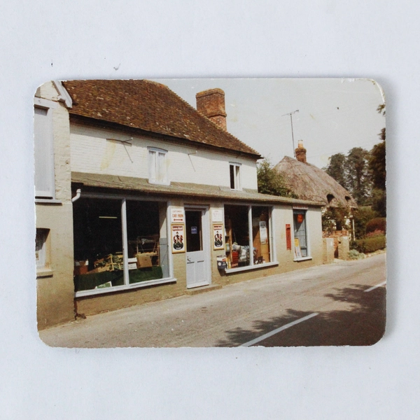 Lot of 6 Vintage English Building Coasters - Church & Butcher Shop