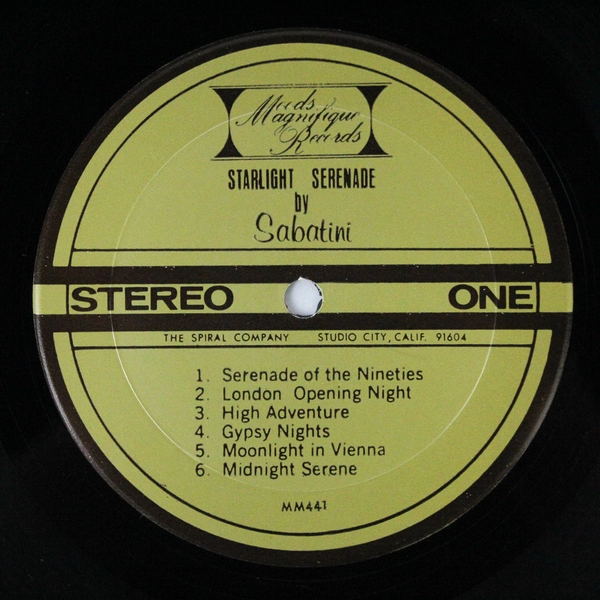 Sabatini Starlight Serenade Vinyl LP MM441/442 - Used, As-Is