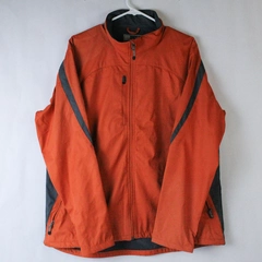 Outer Boundary Women's Activewear Jacket XL Orange Gray Zip Closure Pre-Owned