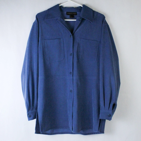 Classiques Entier Women's Blazer Size S Slate Blue Long Sleeve Pre-owned