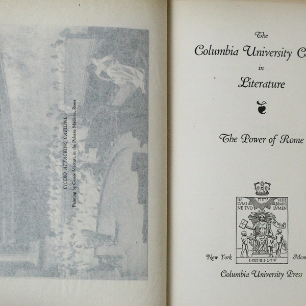 Columbia University Course in Literature Vol 3 The Power of Rome 1929 HC Book