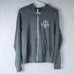 Bella + Canvas Gray Full Zip Hoodie McMinnville OR Women's Size S Pre-owned