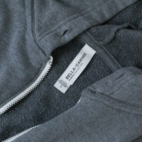 Bella + Canvas Gray Full Zip Hoodie McMinnville OR Women's Size S Pre-owned