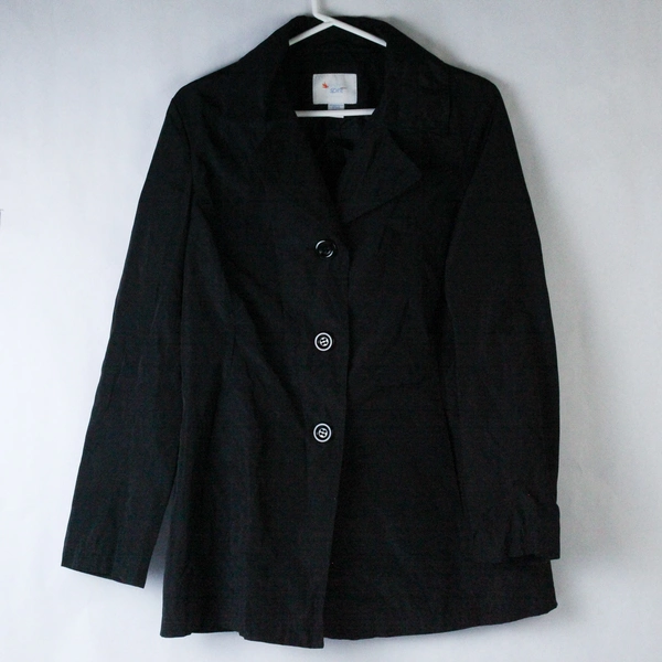 Bold Spirit Women's Jacket Size M Black Button-Up Long Sleeve Pre-Owned
