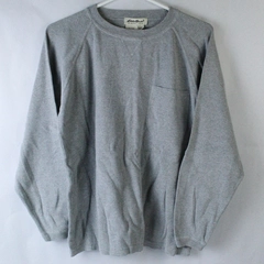 Eddie Bauer Women's Gray Sweatshirt Size SP Long Sleeve with Chest Pocket