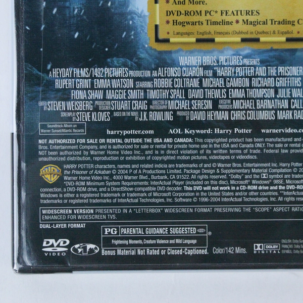 Harry Potter Prisoner of Azkaban DVD 2-Disc Widescreen Sealed Edition
