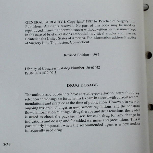 Goldsmith Practice of Surgery by Byrne 1987 HC Textbook - Good Condition