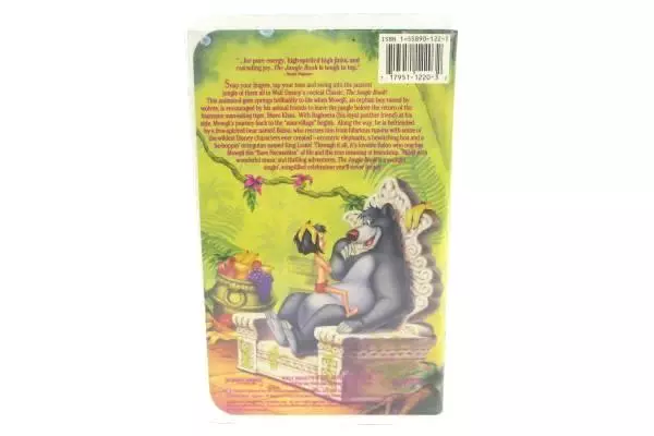 1991 Disney The Jungle Book Black Diamond VHS Tape - Pre-Owned Classic