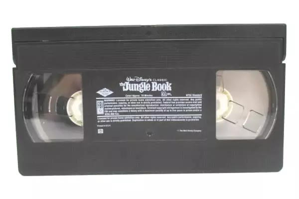 1991 Disney The Jungle Book Black Diamond VHS Tape - Pre-Owned Classic
