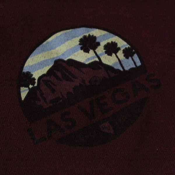 Gildan Las Vegas Tee Shirt Men's XL Red Short Sleeve Round Neck Souvenir