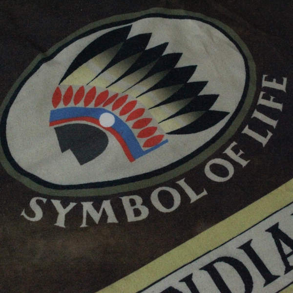 Indiana Santa Maria Symbol of Life XL Brown Tee Shirt - Good Condition