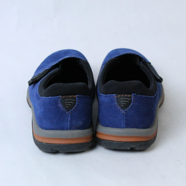 Acorn Women's W6 Navy Blue Faux Suede Flats Easy Fasten Closure - Pre-Owned