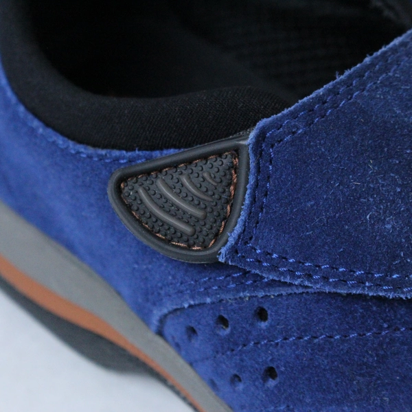 Acorn Women's W6 Navy Blue Faux Suede Flats Easy Fasten Closure - Pre-Owned