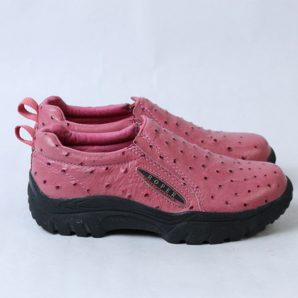 Roper Women's Size 5 Pink Casual Slip-On Leather Shoes - Good Condition