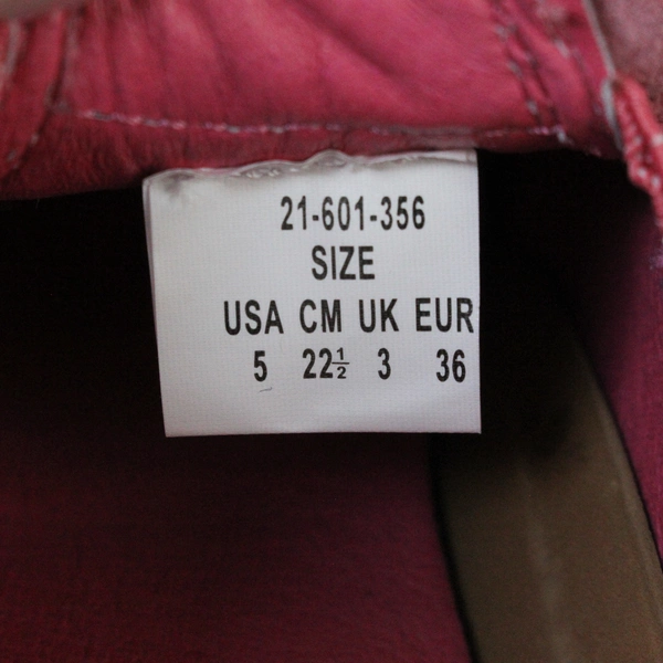 Roper Women's Size 5 Pink Casual Slip-On Leather Shoes - Good Condition