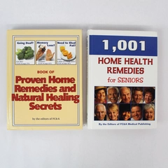 Lot of 2 Home Health Remedies Books for Seniors - Natural Healing Guide