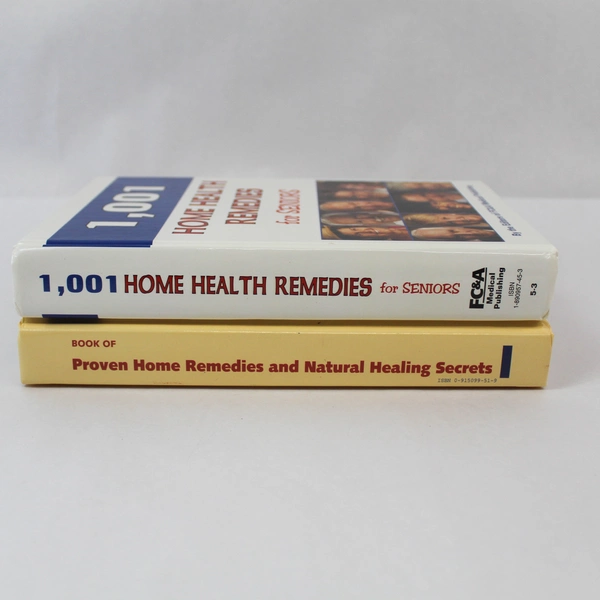 Lot of 2 Home Health Remedies Books for Seniors - Natural Healing Guide