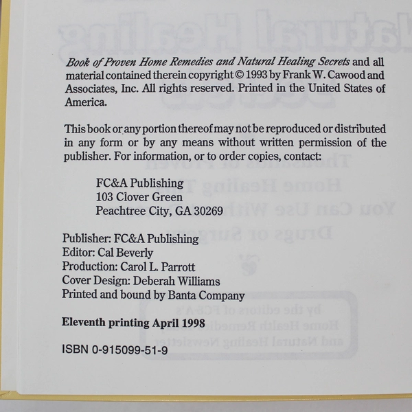 Lot of 2 Home Health Remedies Books for Seniors - Natural Healing Guide