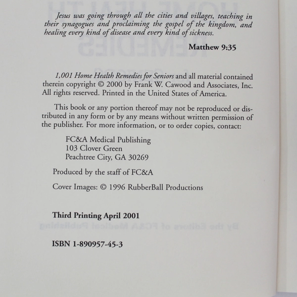 Lot of 2 Home Health Remedies Books for Seniors - Natural Healing Guide