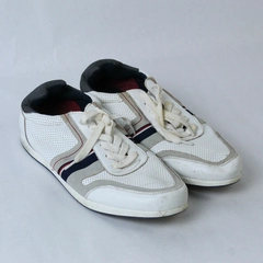 Vintage Tommy Hilfiger Sneakers Men's Size 11 White Blue Red Athletic Shoes