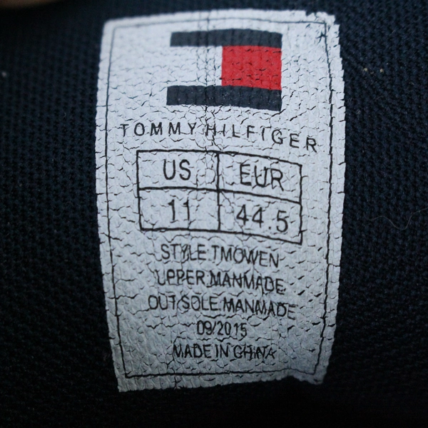 Vintage Tommy Hilfiger Sneakers Men's Size 11 White Blue Red Athletic Shoes