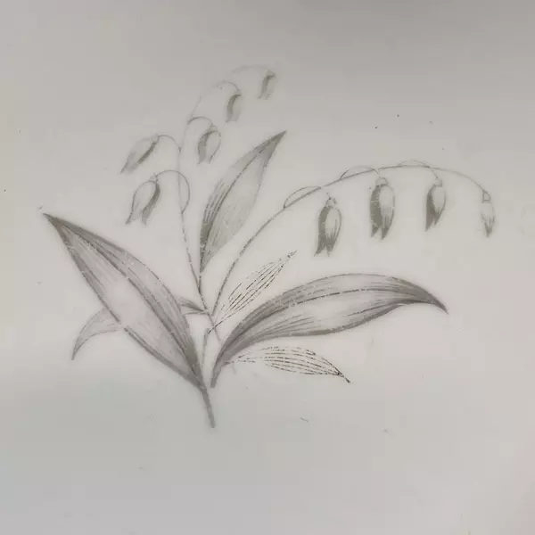 Kaysons China Golden Rhapsody Oval Platter 12.25" Pre-owned with Chip