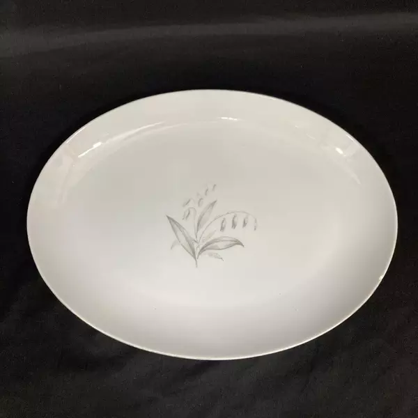 Kaysons China Golden Rhapsody Oval Platter 12.25" Pre-owned with Chip