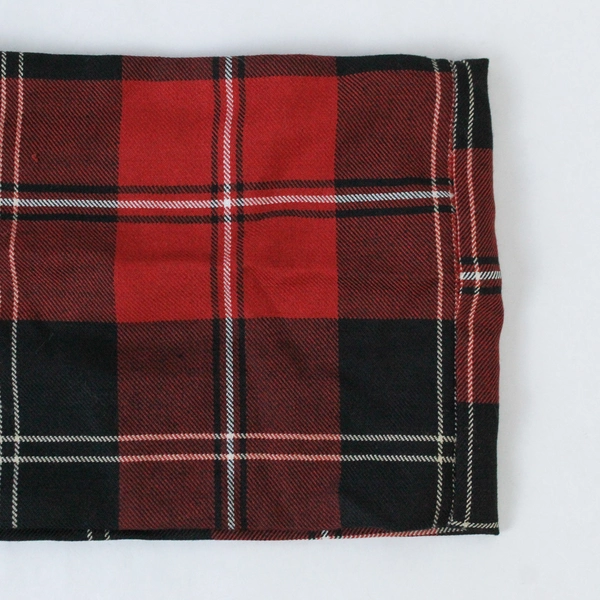 Unbranded Women's Infinity Scarf Wrap Shawl Plaid Pattern Red Black White