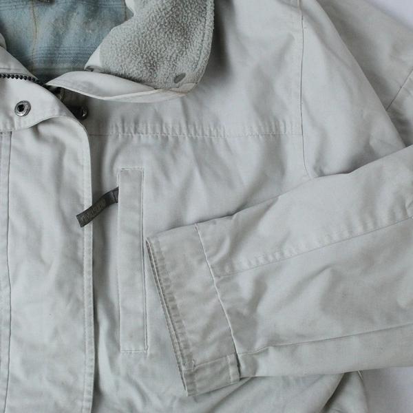 Pacific Trail Women's Medium Cream Jacket Long Sleeve Pre-Owned, Stains