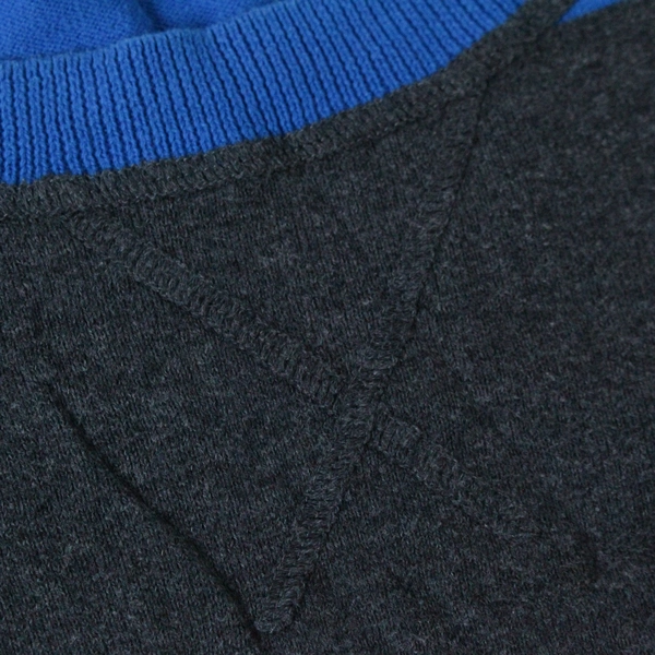 BP Women's Sweater Top Size S Blue Gray 3/4 Sleeve Round Neck Good Condition