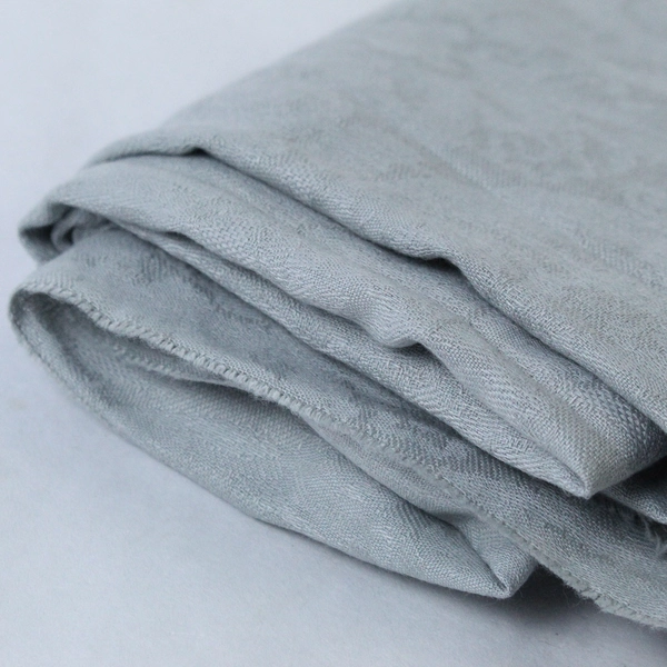 Worthington Gray Paisley Scarf Wrap Shawl with Fringe - Good Pre-Owned Condition