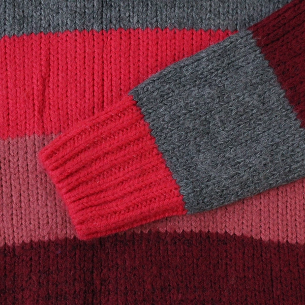 Papaya Women's Turtleneck Sweater Size S Pink & Gray Long Sleeve Cozy Top