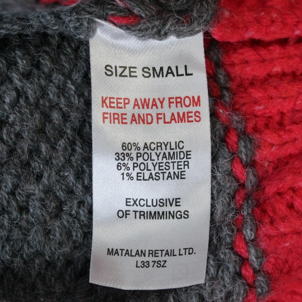 Papaya Women's Turtleneck Sweater Size S Pink & Gray Long Sleeve Cozy Top