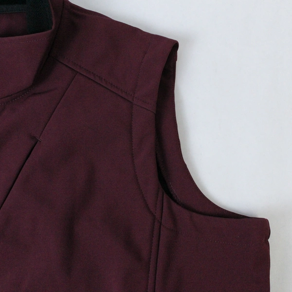 Iceberg Outerwear Men's 1XL Burgundy Full Zip Vest Jacket with Stand Up Collar