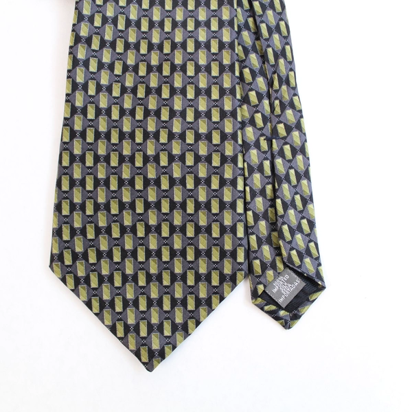 2 Stafford Green & Blue Geometric Men's Ties Neckties 58" Long Pre-owned