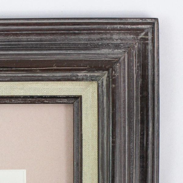 June Payne Hart Signed 16/500 Framed Matted Art Print Kittens Flowers No Glass