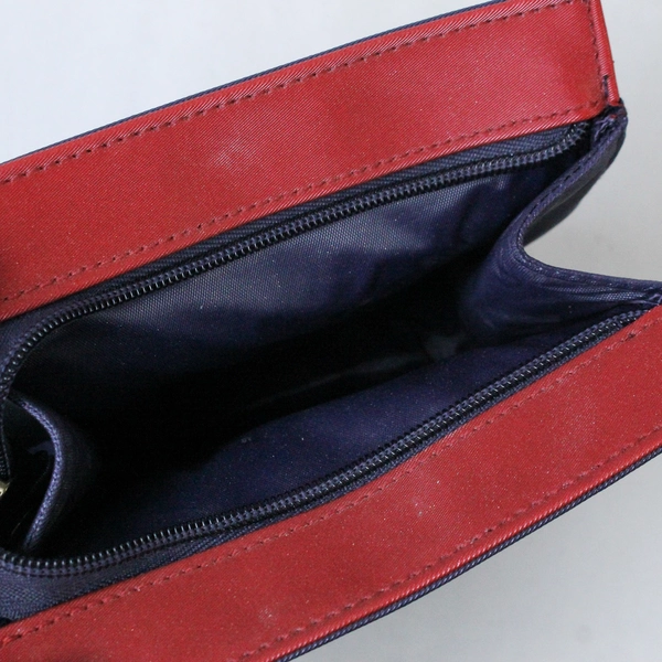 Estee Lauder Purple Red Makeup Pouch Clutch Bag - Pre-Owned Condition