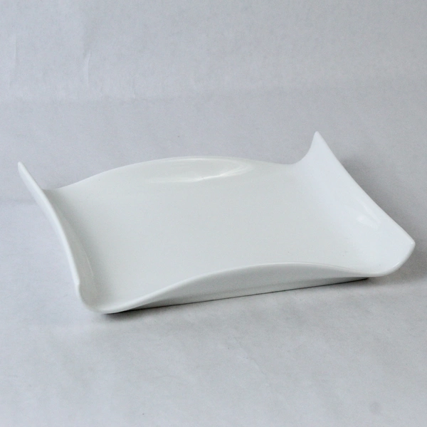 10 Strawberry Street White Ceramic Serving Platter 10" x 7" Kitchen Decor