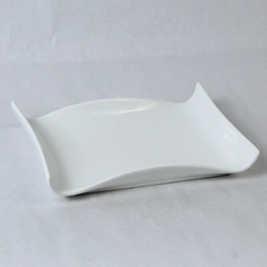 10 Strawberry Street White Ceramic Serving Platter 10" x 7" Kitchen Decor