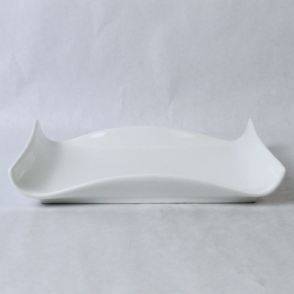 10 Strawberry Street White Ceramic Serving Platter 10" x 7" Kitchen Decor