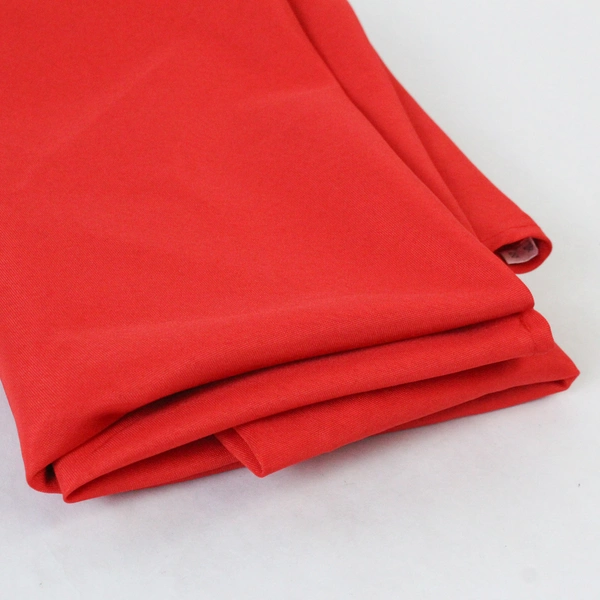 Red Polyester Round Tablecloth 90" Diameter Dining Linen Home Decor