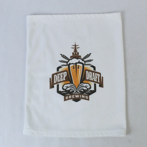 Lot of 2 Deep Draft Brewing Face Covers - White Protection Masks