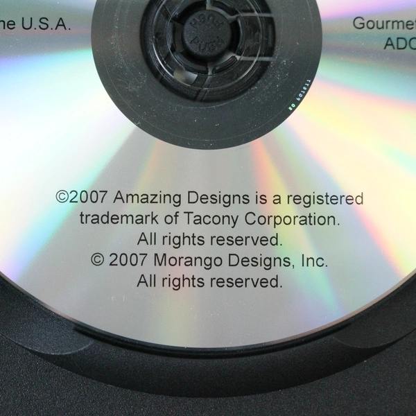 Gourmet Delight 1 Embroidery Designs CD 2007 - 20 Classic Patterns