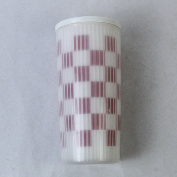 Vintage Tupperware Glass with Red Lid & Straw - Retro Kitchen Collectible