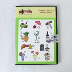 Cocktail Lounge 1 Embroidery Designs CD ADC-5 Sealed Craft Supply